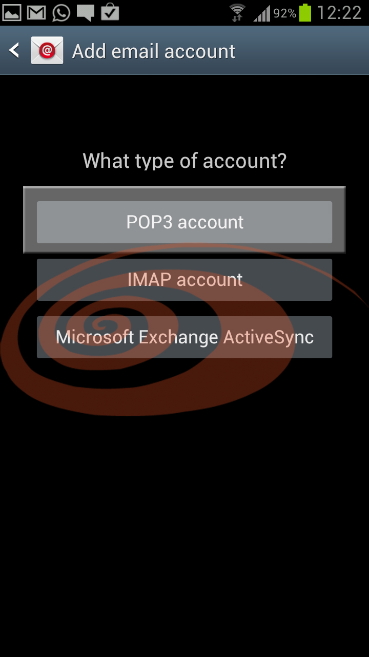 Setting up your Samsung Galaxy to download your email